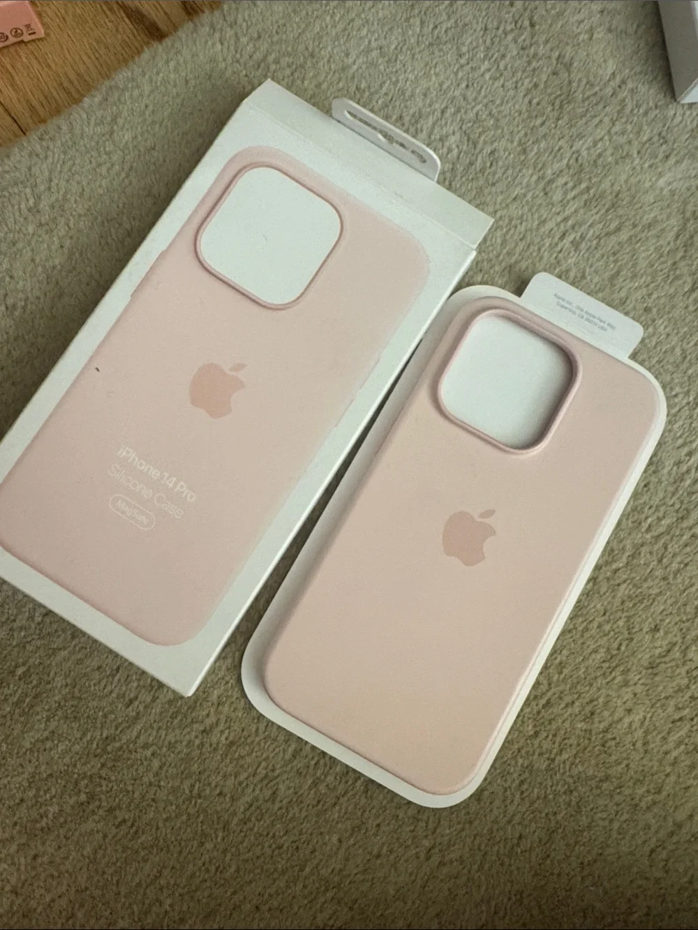 Apple Silicone iPhone Case - Light Pink